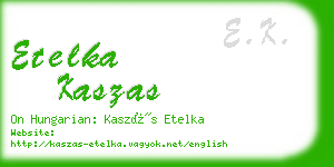 etelka kaszas business card